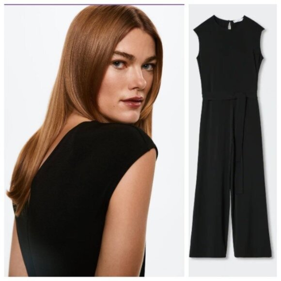 NWOT Mango Black Jumpsuit Small - Picture 2 of 2